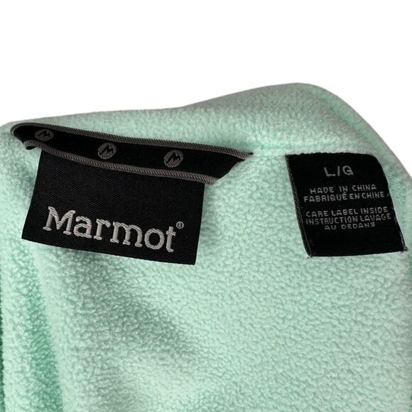 |EUC| MARMOT Rocklin 100-Weight Rocklin Full Zip Fleece Jacket - Double Mint - Picture 8 of 9